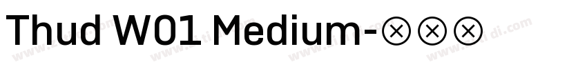 Thud W01 Medium字体转换